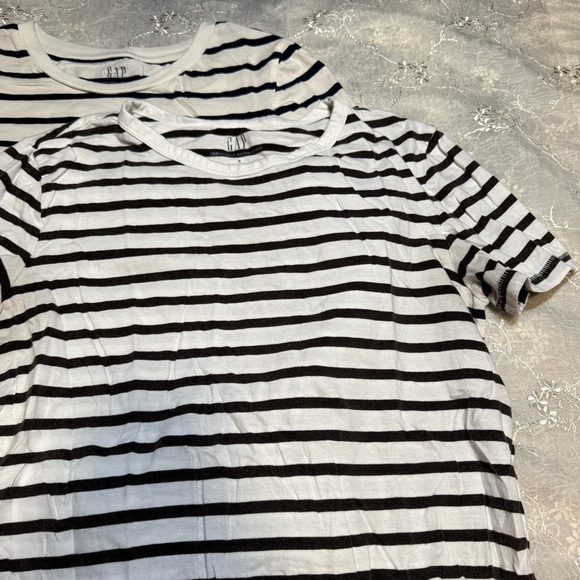 GAP Organic Cotton Stripe Tee Bundle – Size Small (Long + Short Sleeve) - Picture 2 of 5